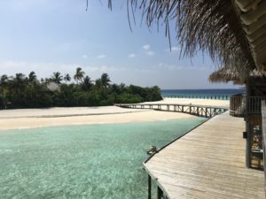 Walkway to beach Maldives