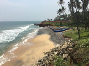 Fishing boats on beach India
