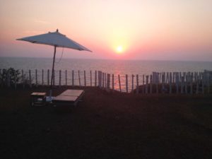 Sunsets on the cliff